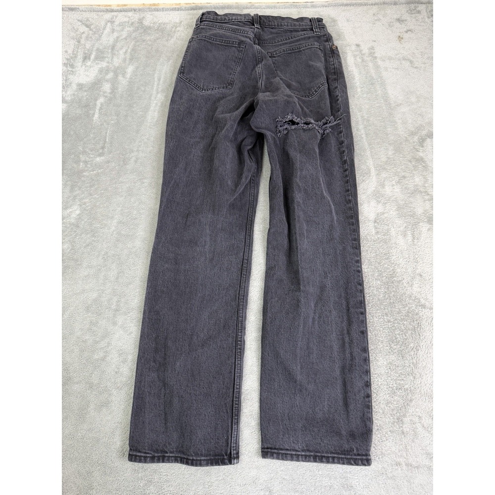 Abercrombie & Fitch The 90s Straight Ultra High Rise Jeans Women's Size 28 Black - Picture 2 of 11
